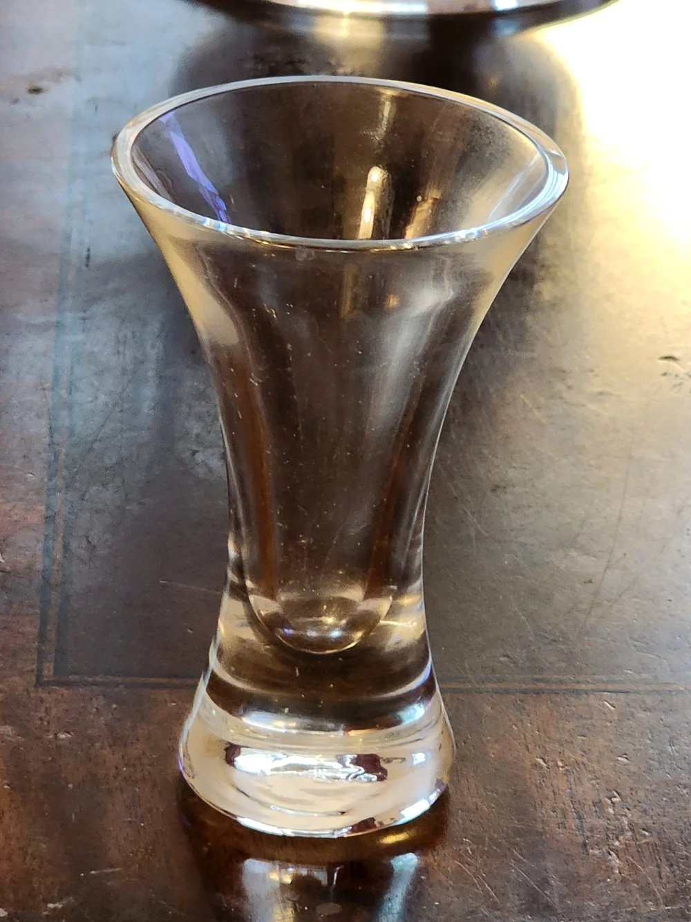 Unbranded Clear Glass Bud Vase, MCM
